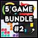 BUNDLE 5 GAMES | Admob + GDPR + Unity - Mobile / Android