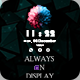 Always on Display - AOA - Always On AMOLED - Always on display clock widget - Super AMOLED on Screen - Mobile / Android