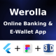 Werolla Online Banking & Digital Wallet ANDROID + IOS + FIGMA | UI Kit | Flutter - Mobile / Flutter