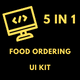 5 in 1 Quality UI food ordering app template - Mobile / Flutter