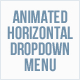 Animated Horizontal Dropdown Menu - CSS / Navigation and Menus