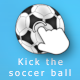 Kick the soccer ball - HTML5 / Games