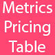 Metrics Pricing Table - CSS / Pricing Tables