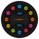 Neon Clock Stand - Colourful Digital & Analog Clock Display - Mobile / iOS