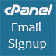 Cpanel Email Signup Plugin - PHP Scripts / Forms