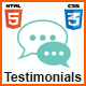 HTML CSS Testimonials Template - CSS / Layouts