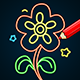 Kids Doodle Glow Games + Ready To Publish Android Games for Kids + Admob - Mobile / Android