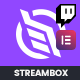 Struninn - Twitch Streambox with Chat and Videos - WordPress / Social Networking