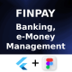 FinPay App ANDROID + IOS + FIGMA | UI Kit | Flutter | Banking, E-Money Management - Mobile / Flutter