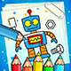 Robot Coloring Book For Kids with Admob Ready - Mobile / Android