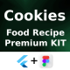 Cookies App ANDROID + IOS + FIGMA | UI Kit | Flutter | Food Recipe Premium App - Mobile / Flutter