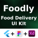 Foodly App ANDROID + IOS + FIGMA + XD | UI Kit | Flutter | Food Delivery & Order Premium App - Mobile / Flutter