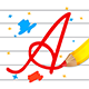Learn Cursive Writing A to Z + Kids Cursive Writing Games - Mobile / Android