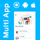 Multiple App Template UI Kit with 100+ Screens | Various Android iOS Apps Template | Multi App - Mobile / Native Web