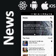 News Android App + News iOS App Template | React Native | NewsApp - Mobile