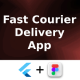 Fast Courier Online Service App ANDROID + IOS + FIGMA | UI Kit | Flutter - Mobile / Flutter