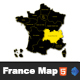 Interactive France Clickable Map - HTML5