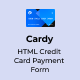Cardy - HTML Credit Card Payment Form - HTML5 / Forms