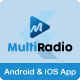 Multi Radio - Android and iOS Multiple Radio Channel App with AdMob - Mobile / Flutter / Full Applications