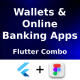 Combo Flutter 5 Wallet & Online Banking Apps in 1 Template | Flutter | Figma | Life Time Update - Mobile / Flutter