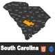 Interactive South Carolina Clickable Map - HTML5 / Charts and Graphs