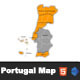 Interactive Portugal Clickable MAP - HTML5