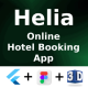 Helia Hotel Booking ANDROID + IOS + FIGMA + 3D Icons | UI Kit | Flutter - Mobile / Flutter