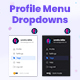 Profile Menu Dropdown - JavaScript / Navigation