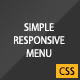 Simple Responsive Menu - CSS / Navigation and Menus