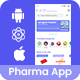 Pharma - Medicine Delivery Application React Native iOS App Template - Mobile