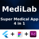 MediLab Doctor & Pharmacy ANDROID + IOS + FIGMA + Sketch + Sonar Qube Test Report | UI Kit | Flutter - Mobile / Flutter