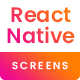 EASY - React Native all necessary Multiple Screens - Mobile