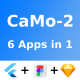 CaMo-2 Flutter Kit 6 Apps in 1 Template | Flutter | Figma + Sketch FREE - Mobile / Flutter