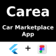 Car Market Place app | UI Kit | Flutter | Figma FREE | Carea - Mobile / Flutter