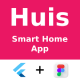 Smart Home App | UI Kit | Flutter | Figma FREE | HUIS - Mobile / Flutter