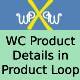 WooCommerce Product Details in Product Loop - WordPress / eCommerce / WooCommerce