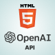 AI Chat GPT OpenAI HTML 5 - GPT 4o and GPT4 mini ready - HTML5