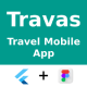 Travel Mobile App | UI Kit | Flutter | Figma FREE | Travas - Mobile / Flutter