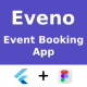 All Event Booking App | UI Kit | Flutter | Figma FREE | Life Time Update | Eveno - Mobile / Flutter