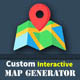 Custom Interactive Map Generator - JavaScript / Miscellaneous