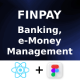 FinPay App ANDROID + IOS + FIGMA (FREE) | React Native | Banking, E-Money Management - Mobile / Native Web