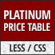 Platinum - Responsive Pricing Table - CSS / Pricing Tables
