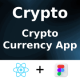 CryptoPay - Crypto Currency App ANDROID + IOS + FIGMA | UI Kit | React Native - Mobile / Native Web