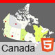 Interactive Map of Canada - HTML5 - HTML5 / Charts and Graphs