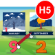 Calendar Challenge - HTML5 Game - Construct3 - HTML5 / Games