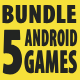 Bundle 5 Android Studio Games with AdMob Ads - Mobile / Android