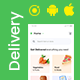 6 App Template | eCommerce Food Grocery Delivery App| Peer to Peer Delivery | Courier App | DeliOne - Mobile / Native...