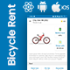 Bicycle Rental App Template in React Native | CityRider | Multi Language - Mobile