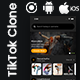 TikTok Clone App Template in Ionic - Short Video Creating App Template in Ionic - Mobile