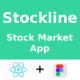 Stock Market App | React Native CLI Template | Figma FREE | Life Time Update | Stockline - Mobile / Native Web